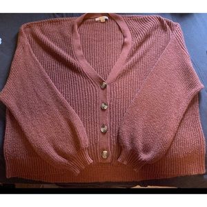 AMERICAN EAGLE BUTTON UP SWEATER